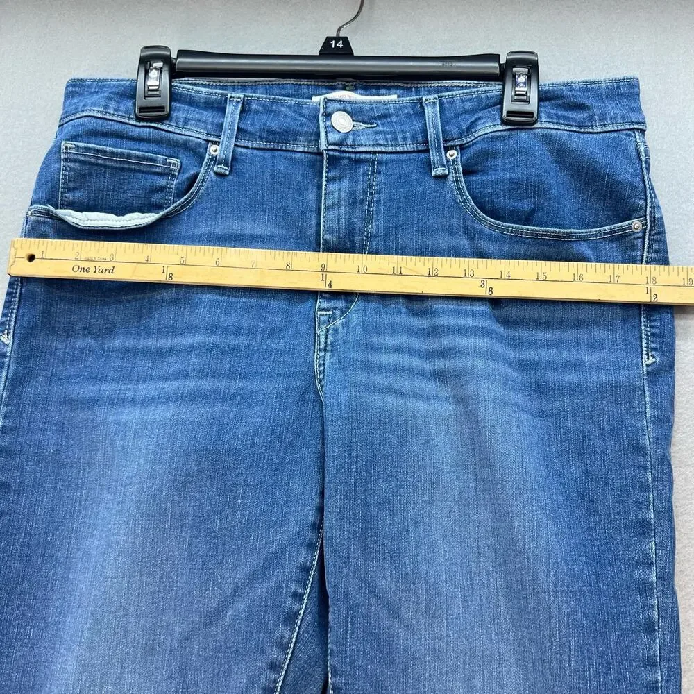 Levi's Jeans Women's 16 Blue Classic Mid Rise Skinny Preppy Normcore Mom Jeans - Picture 11 of 14